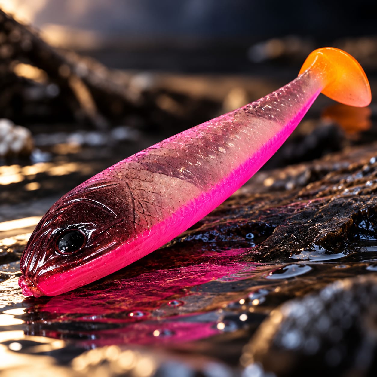 Fight Fish 10cm NEON Róż - obrazek 3